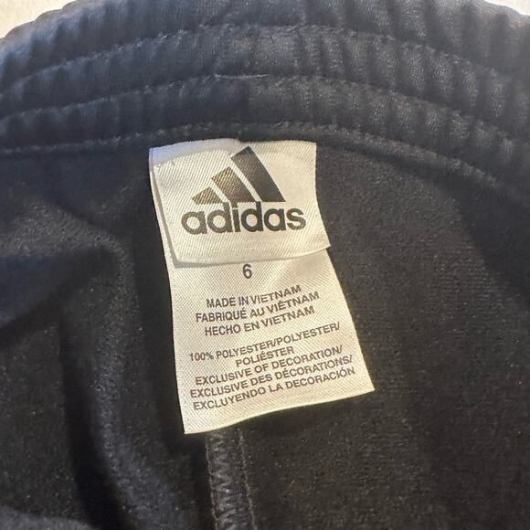 Black and Pink Adidas Track Suit sz 6 Girls Adidas Sweatsuit Matching Set - Picture 8 of 8